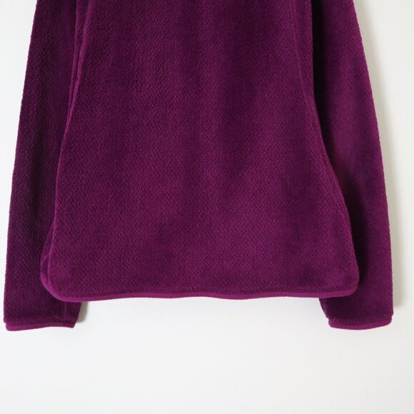 Patagonia Size M Re-Tool Snap-T Pullover Fleece Sweatshirt Mock Neck Plum Purple - Picture 10 of 10